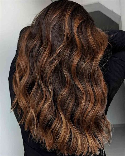 copper highlights on dark brown curly hair|60 Ways to Level Up Dark Brown Hair With Highlights